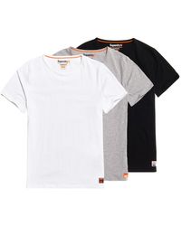 Superdry Laundry 3-pack Slim Fit T-shirts - Grey