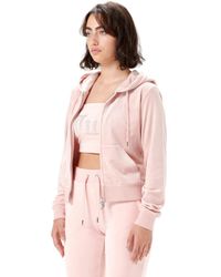 Juicy Couture Robertson Velour Tracksuit Hoodie - Pink