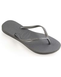 Havaianas Slim Flip Flops - Grey
