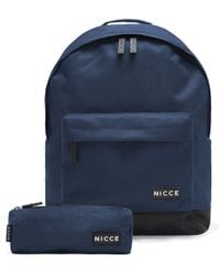 Nicce London Nicce Raif Backpack Bag And Pencil Case Set - Blue