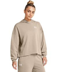 Under Armour - Sudadera con capucha oversize rival terry - Lyst