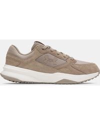 Under Armour - Chaussure De Training En Daim Edge Pour Homme Taupe Dusk Summit Blanc Taupe Dusk - Lyst