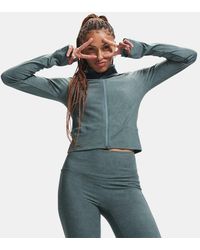 Under Armour - Meridian Suede Effect Full Zip Jasper Jasper - Lyst