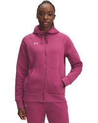 Under Armour - Ua Rival Fleece Full-zip Hoodie - Lyst