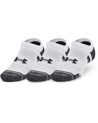 Under Armour - Performance Cotton 3-pack No Show Socks - Lyst