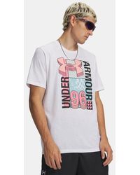 Under Armour - Ua Logo Collage Short Sleeve - Lyst