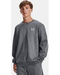 Under Armour - Icon Fleece Crew Pitch Medium Heather - Lyst