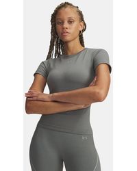 Under Armour - Vanish Seamless Short Sleeve Clay Titanium Titanium - Lyst