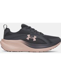Under Armour - Charged+ Assert 11 Running Shoes Anthracite Bashful Bashful - Lyst