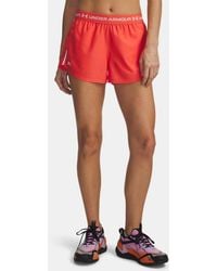 Under Armour - Pantalón Corto De 8 Cm Tech Play Up Para Mujer Venom Blanco - Lyst