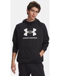 Under Armour - Rival Fleece Logo Hoodie - Lyst