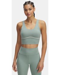 Under Armour - Meridian Piped Crop Tanktop Voor Silica Groente Hydro Groente Silica Groente - Lyst