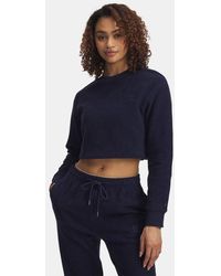 Under Armour - Sudadera Icon Terry Varsity Para Mujer Midnight Marino Midnight Marino - Lyst