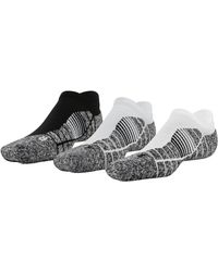 Under Armour - Ua Elevated+ Performance No Show Socks 3-pack - Lyst