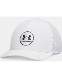 Under Armour - Drive Mid Stretch Fit Cap Anthracite - Lyst