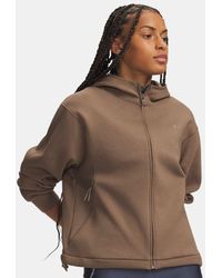 Under Armour - Unstoppable Fleece Jacket Desert Taupe Desert Taupe - Lyst