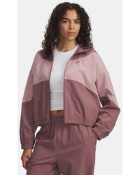 Under Armour - Rival Woven
Jacke Für Damen Mist Tourmaline Rosa Mist - Lyst