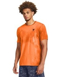 Under Armour - Herenshirt Project Rock Payoff Printed Graphic Met Korte Mouwen - Lyst
