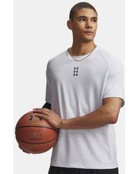 Under Armour - Hoops Short Sleeve Shooting Shirt Halo - Lyst