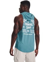 Under Armour - Project Rock Training Sleeveless Hoodie - Lyst