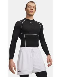 Under Armour - Heatgear Elite Compression Herentop Met Lange Mouwen Ultimate Zwart Reflecterend - Lyst