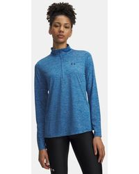 Under Armour - Tech Twist ½ Zip Aegean Blackout - Lyst