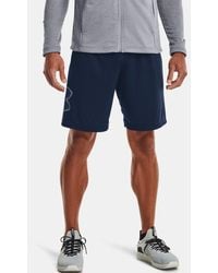Under Armour - S Tech Graphics Shorts Blue M - Lyst