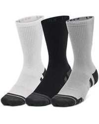Under Armour - Performance Tech 3-Pack Crew Socks Mod Jet - Lyst