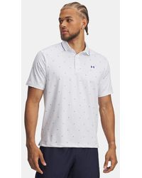 Under Armour - Drive Warning Polo Halo Royal - Lyst