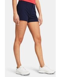 Under Armour - Drive Damesshorts 9 Cm Midnight Marineblauw Midnight Marineblauw Halo Grijs - Lyst