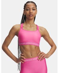 Under Armour - Heatgear® Crossback High Sports Bra - Lyst