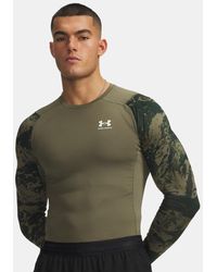 Under Armour - Heatgear® Compression Colorblock Long Sleeve - Lyst