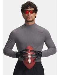 Under Armour - Coldgear Fitted Mock Charcoal Light Heather - Lyst