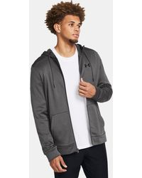 Under Armour - Armour Fleece Hoodie Castlerock - Lyst