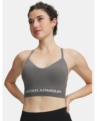 Under Armour - Vanish Seamless Low Sports Bra Clay Titanium - Lyst
