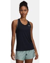 Under Armour - Canotta Tech Knockout Da Donna Bianco - Lyst
