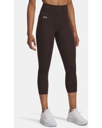 Under Armour - Motion Capri's Voor Zwart Wit - Lyst