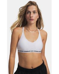 Under Armour - Crossback Low Strappy Sports Bra - Lyst
