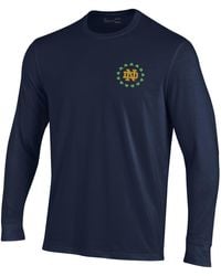 Under Armour - Ua Performance Cotton Collegiate Long Sleeve T-shirt - Lyst