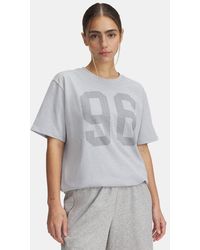 Under Armour - Heavyweight 96 Oversized Short Sleeve Mod Light Heather Steel - Lyst