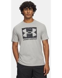 Under Armour - Abc Camo Boxed Logo Short Sleeve Titanium - Lyst