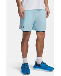 Under Armour - Pantalón Corto Vanish Woven 2-In-1 Para Hombre Stream Negro - Lyst