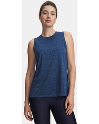 Under Armour - Tech Twist Tank Aegean Blackout - Lyst