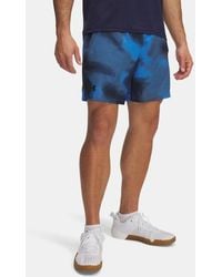 Under Armour - Shorts Vanish Woven Printed Da 15 Cm (6" Da Uomo Atlantis Nero - Lyst