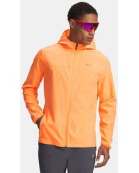 Under Armour - Velociti Pro Storm Jacket Electric Tangerine Reflective - Lyst