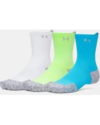 Under Armour - Armourdry Run Cushion 3-Pack Mid-Crew Socks Capri Reflective - Lyst