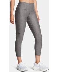 Under Armour - Tech Ankle Leggings Charcoal Light Heather - Lyst