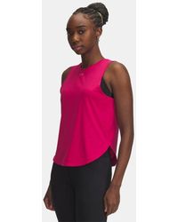 Under Armour - Launch Elite Tanktop Für Damen Shaded Fuchsia Reflektierend - Lyst