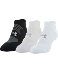 Under Armour - Ua Play Up No Show Tab Socks 3-pack - Lyst