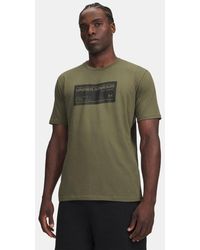 Under Armour - Ua Box Wordmark Label Short Sleeve - Lyst